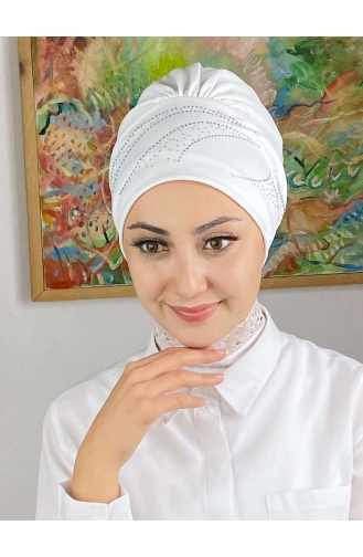 Weiß Praktischer Turban 93NZL7052293-09