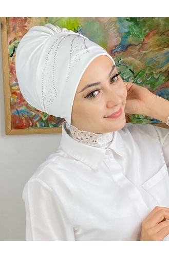 White Ready to Wear Turban 93NZL7052293-09