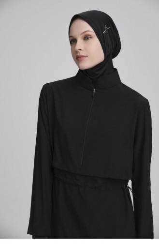 Schwarz Hijab Badeanzug 27838