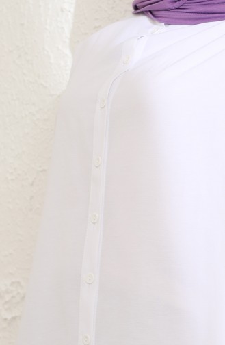 Dantelli Gömlek 15046-02 Beyaz