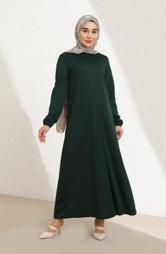 Robe Hijab Vert emeraude 1944-05