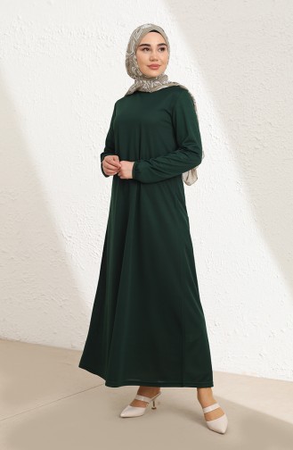 Robe Hijab Vert emeraude 1944-05