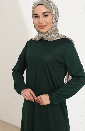 Emerald Green Hijab Dress 1944-05