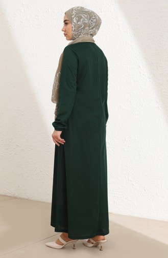 Emerald Green Hijab Dress 1944-05