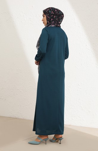 Petrol Hijab Dress 1944-06