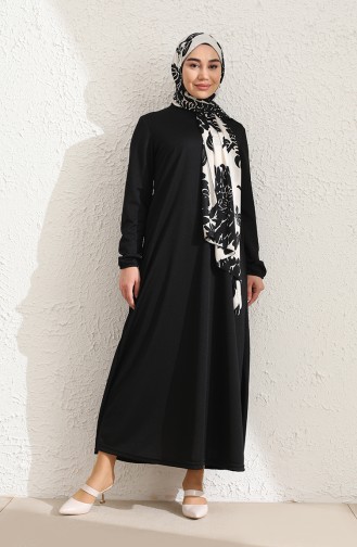 Black Hijab Dress 1944-08