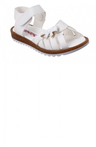 Şiringenç 02062 Orto Pedik Kız Çocuk Sandalet Beyaz