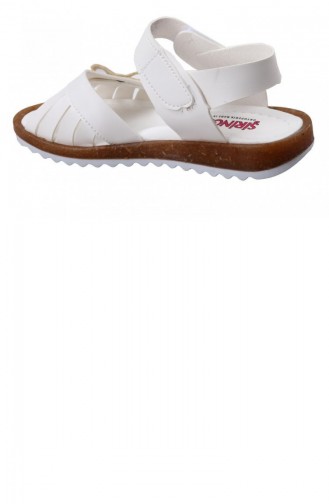 Şiringenç 02062 Orto Pedik Kız Çocuk Sandalet Beyaz
