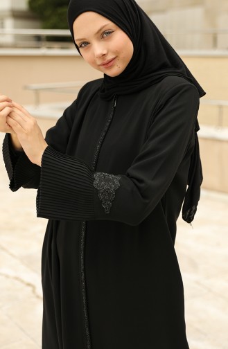 Black Abaya 3008-04