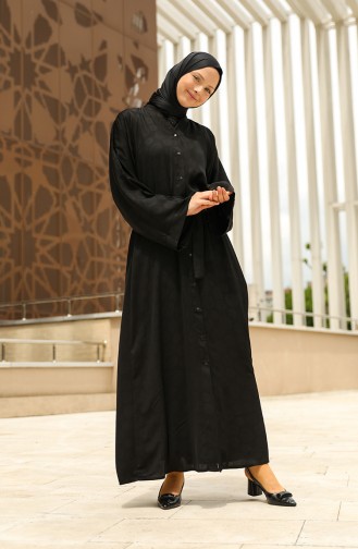 Black Abaya 7009-01