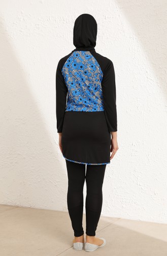 Maillot de Bain Hijab Bleu 2204A-01