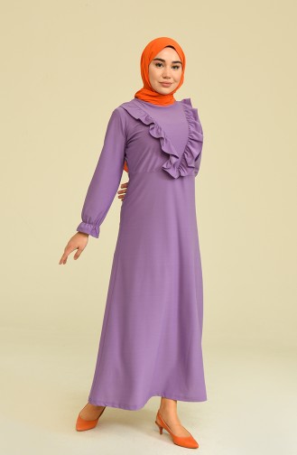 Violet Hijab Dress 3273-03