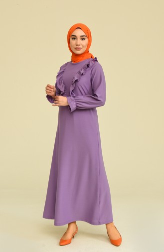 Violet Hijab Dress 3273-03