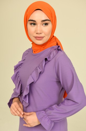 Violet Hijab Dress 3273-03