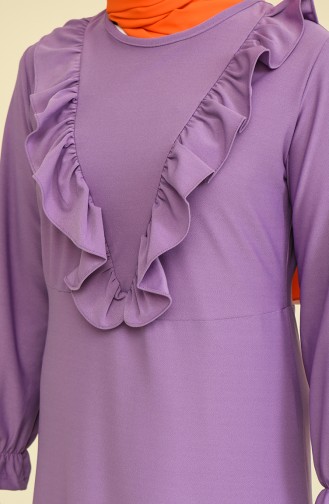 Violet Hijab Dress 3273-03