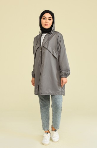 Gray Raincoat 8664-03