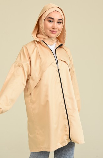 Beige Raincoat 8664-06