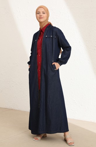 Navy Blue Abaya 4074-01