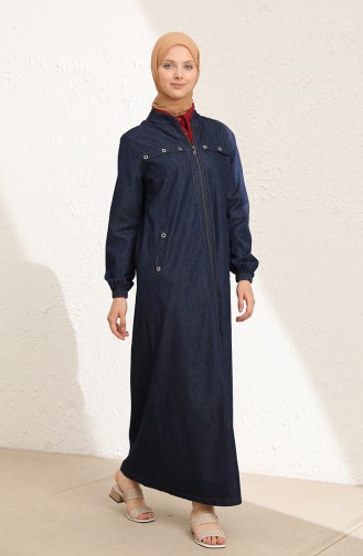 Navy Blue Abaya 4074-01