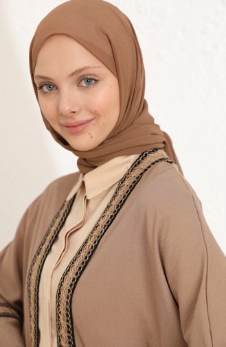 Tofisa Yarasa Kol Abaya 3976-04 Bej