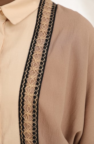 Tofisa Yarasa Kol Abaya 3976-04 Bej