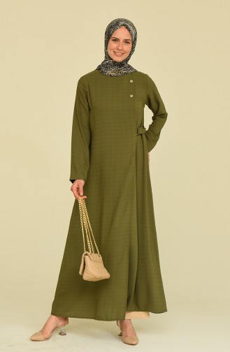 Khaki Abaya 6824-02