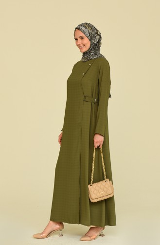 Khaki Abaya 6824-02