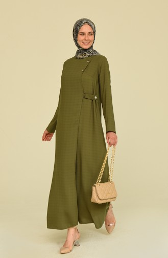 Khaki Abaya 6824-02