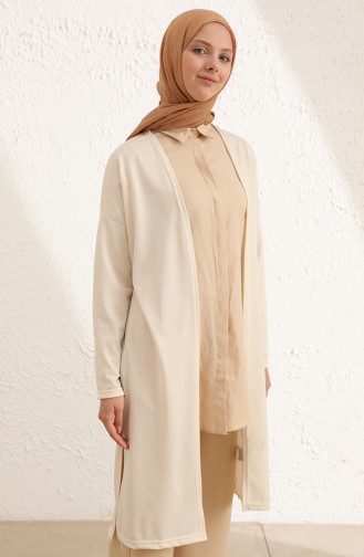 Creme Strickjacke 3993-01