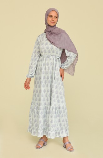 Naturfarbe Hijab Kleider 3553-06