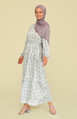 Naturfarbe Hijab Kleider 3553-06
