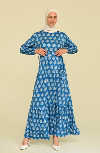 Robe Hijab Indigo 3553-07