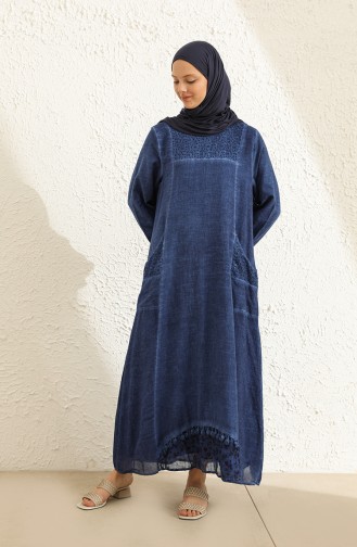 Indigo Hijab Dress 9494-04