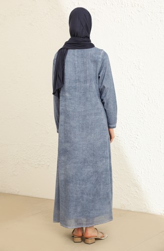 Eisblau Hijab Kleider 9494-06