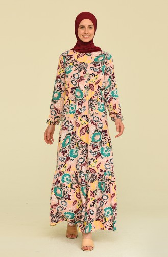 Robe Hijab Poudre 85006B-01