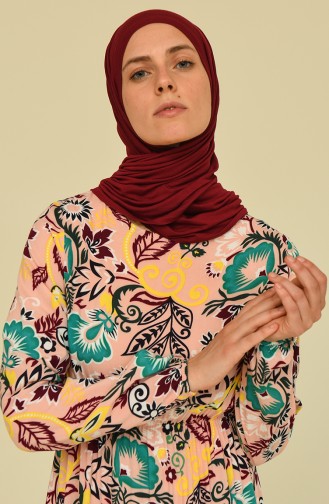 Powder Hijab Dress 85006B-01