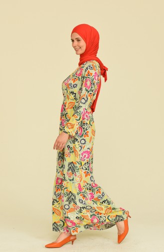 Sea Green Hijab Dress 85006C-01