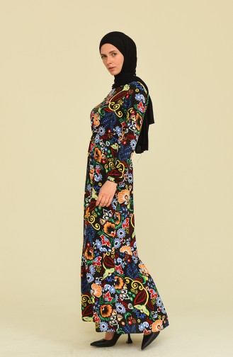 Blue Hijab Dress 85006D-01