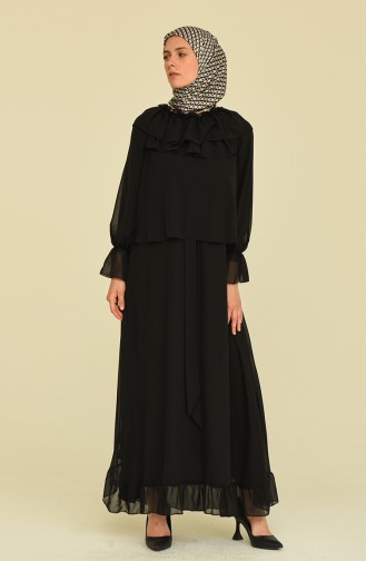 Robe Hijab Noir 15013-01