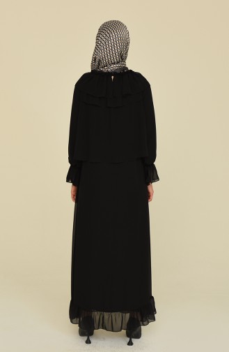 Black Hijab Dress 15013-01