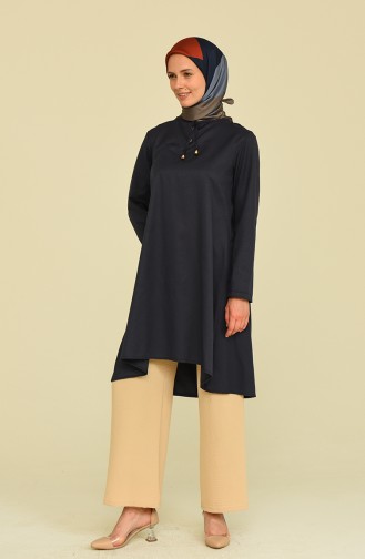 Dark Navy Blue Tuniek 1774-01