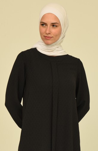 Aerobin Kumaş Patlı Tunik 2461-06 Siyah