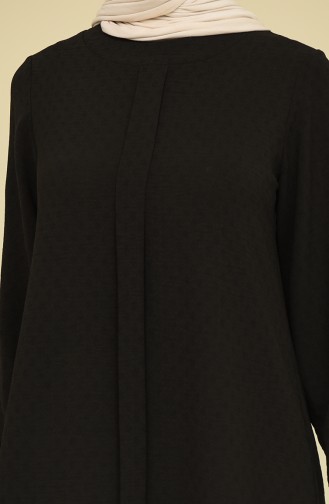 Aerobin Kumaş Patlı Tunik 2461-06 Siyah