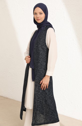 Dunkelblau Strickjacke 8491-01
