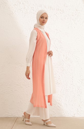 Peach Pink Waistcoats 8507-03