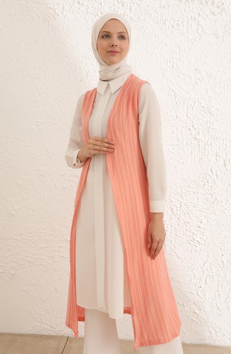 Peach Pink Waistcoats 8507-03