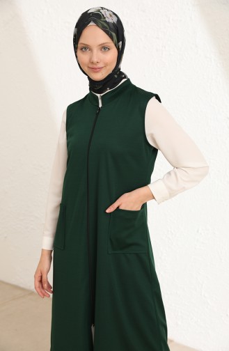 Gilet Sans Manches Vert emeraude 1665-01