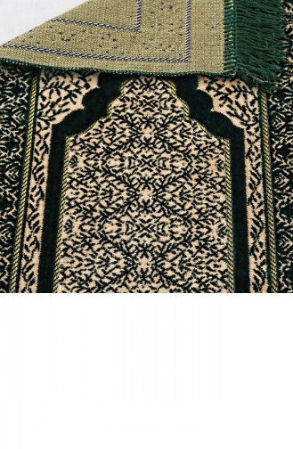 Kadife Çocuk Seccadesi Yeşil 39X80 Cm 180 Gr Tesbih Hediyeli