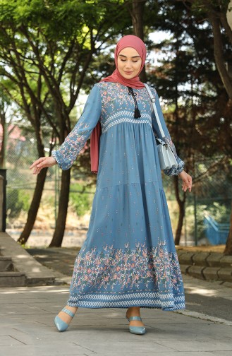 Robe Hijab Indigo 5073-04