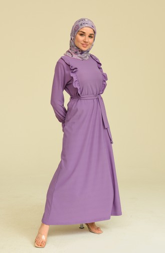 Lila Hijab Kleider 3291-01